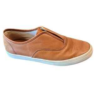 Frye Maya CVO Slip On Loafer Cognac Leather Size 8.5 Classic Comfy Preppy